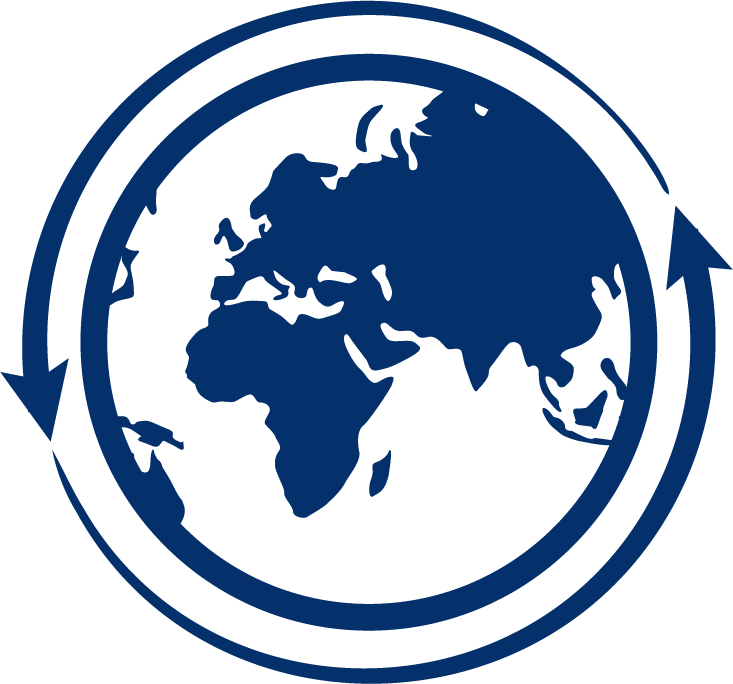 icon with a globe representing enriched uranium